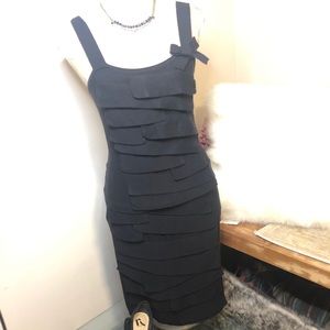 Etcetera Black Knit Top & Skirt Twin Set